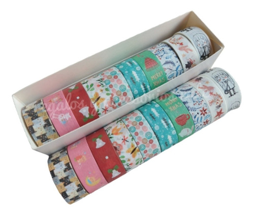 Rollo Con 10 Washi Tape Decorado Historieta 