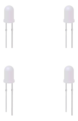 10pzs Leds Difusos De 5mm Blanco Arduino Mv Electronica