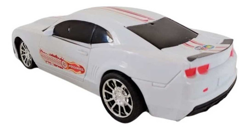 Carrinho Camaro Controle Remoto 7 Funcoes Brinquedo Cor Branco