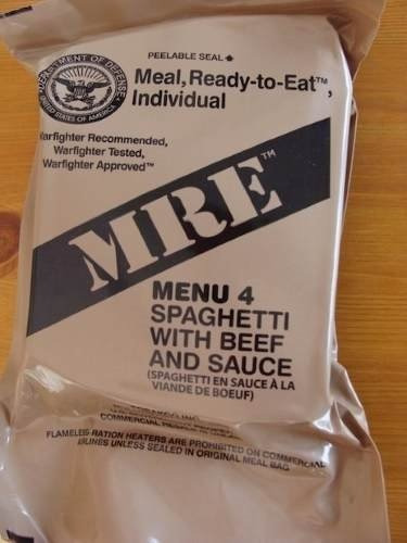 Racion Comida Militar Mre Menu 4 Spaghetti With Beef