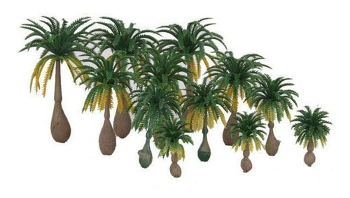 10 Pieza 12pcs Modelo Coconut Palm Trees Beach Layout