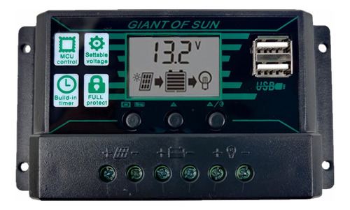 Mppt Pwm Controlador Solar Regulador De Batería De Panel Sol