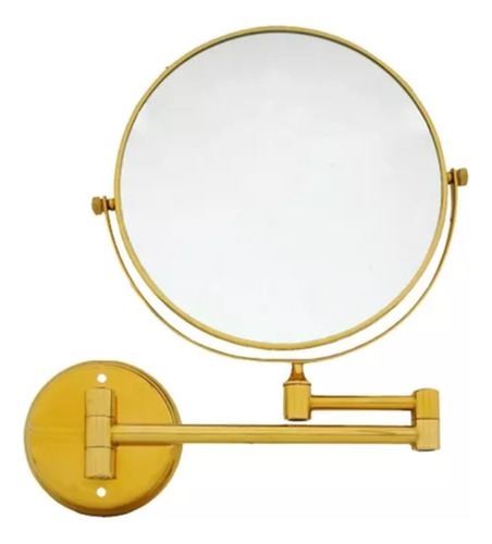 Espejo Retráctil Dorado (doble) Para Baño