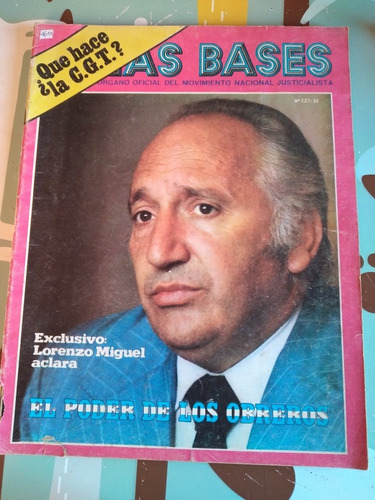 Revista Las Bases Temperley Peron  N125 1974