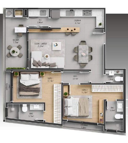 Imagem 22 de 22 de Apartamento À Venda No Bairro João Paulo - Florianópolis/sc - O-25508-42098