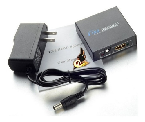 Imagen 3 de 3 de Splitter Full Hd Divisor De Señal Hdmi 720p 1080 P 2d ,3d