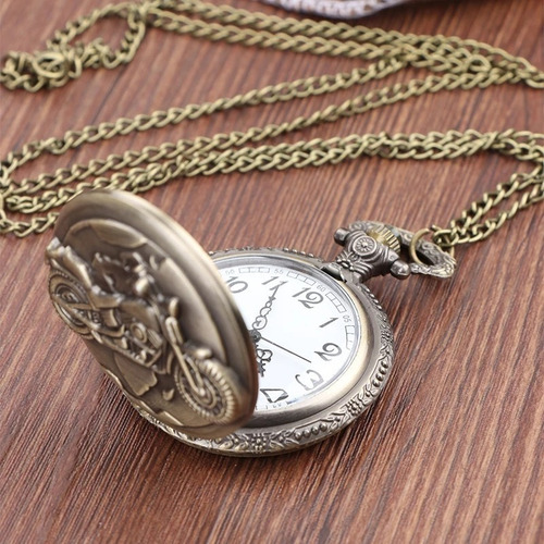 Reloj De Bolsillo Analógico Batería Motocicleta Rb1024 Tica
