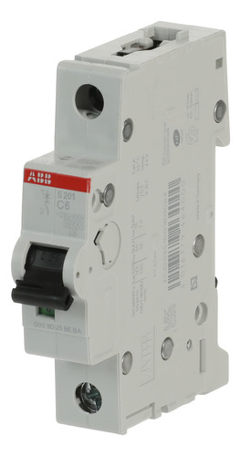 Interruptor Automatico Abb S201-c6, 1p 6a Curva C