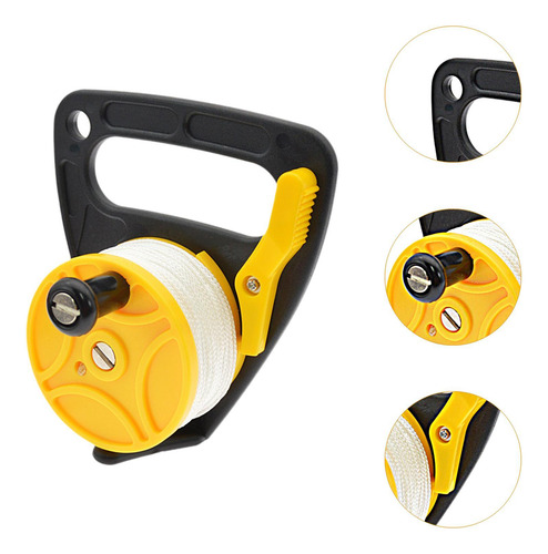 Carrete De Buceo De Calidad Con Agarre Cómodo Amarillo