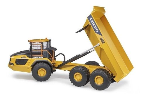 Juguetes Bruder Volvo Dumper A60h Color Amarillo