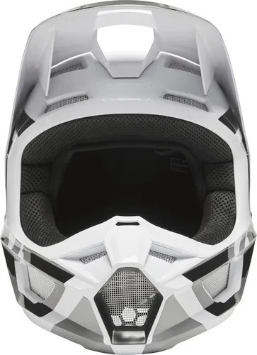 Casco Motocross V1 Lux Helmet Ece Blck Wht Fox - Gem Racing