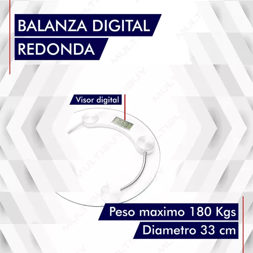 Peso Balanza Digital Personal En Vidrio Hasta 180