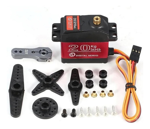 Servomotor Ds3218 Giro 180° 21 Kg Alto Torque Engranes Metal
