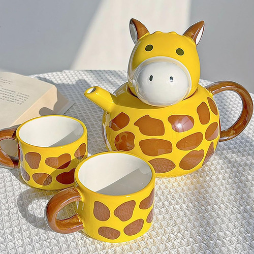 Tetera De Cerámica Con 2 Tazas De Té
