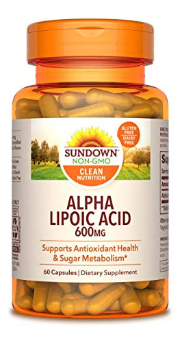 Sundown Super Alpha Lipoic Acid 600 Mg, 60 Capsulas (el Emba