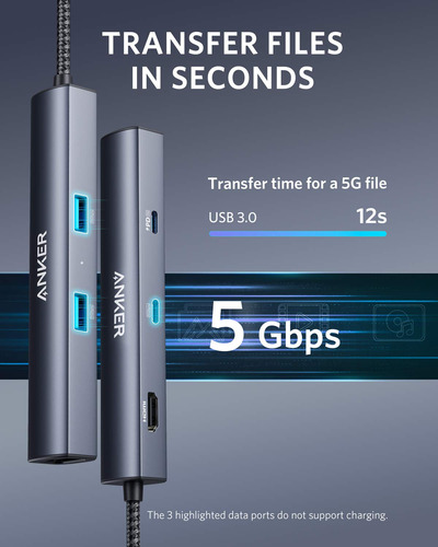 Hub Usb-c 6 En 1 Con Hdmi 4k Y 65w Para Macbook Y iPad Pro