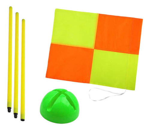 Bandera De Fútbol, Bandera De Campo De Fútbol Y Base Verde D