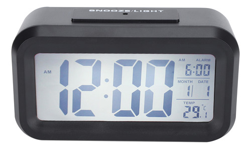 Reloj Electrónico Lcd Con Alarma Silenciosa, Pantalla Grande