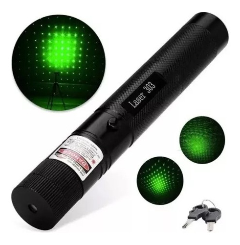 Puntero Laser Verde Astronómico Batería 10.000 Mw + Llave