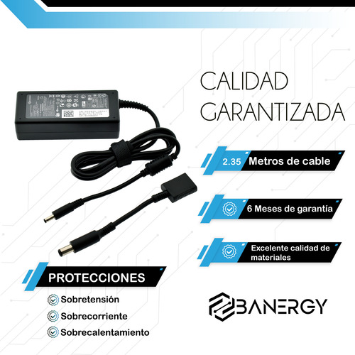 Cargador Para Dell Inspiron 14-5455 15-5558 Punta 4.5x3mm Negro