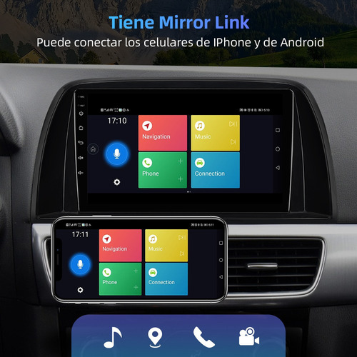 Estéreo 2+32gb Cámara Para Mazda Cx5 2013-2017 Gps Fm Bt