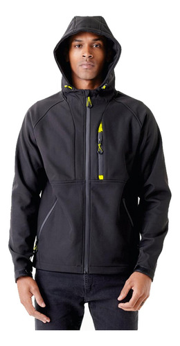 Campera Hombre Impermeable Soft Shell Cierre Rompeviento