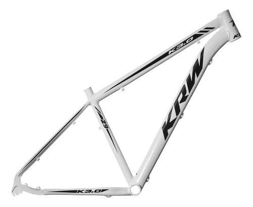 Bicicleta Aro 29 Krw Alum 27v Shimano Acera Hidrál Trava S31 Cor Branco/preto