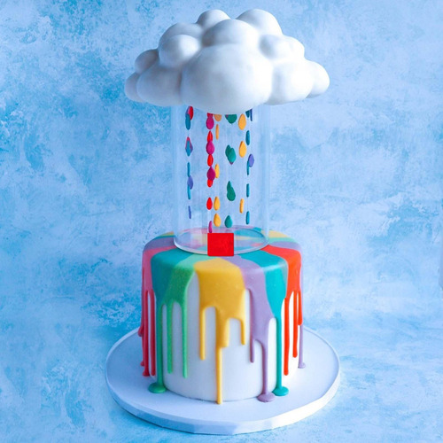 Soporte De Pastel De Acrílico Transparente Suministros