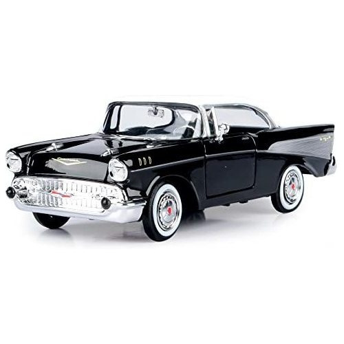 1957 Chevy Bel Air, Negro - Motormaxyax4b