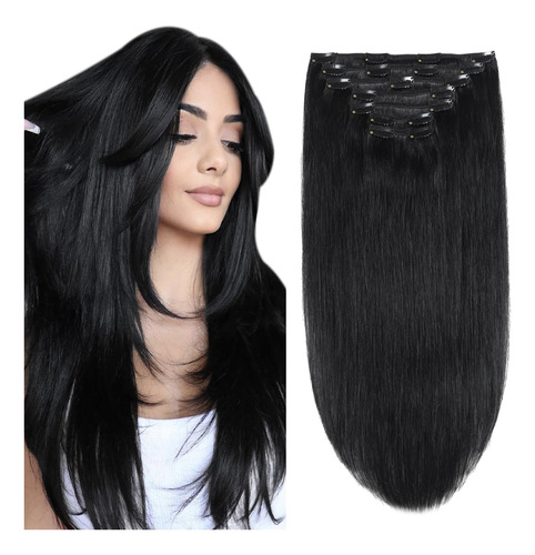 Xdhair Extensiones De Cabello Humano Real Remy Con Pinzas, .