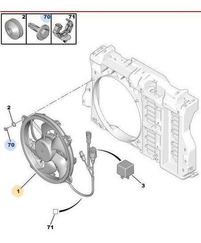 Imagen 1 de 3 de Electroventilador Citroen C5