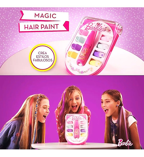 Barbie Magic Hair Paint Pinta Pelo Original Tv Mundo CLG B95