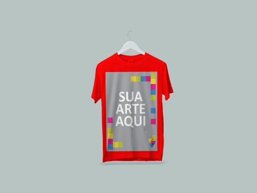 Camiseta Sua Estampa Logo Arte Pronta Entrega Personalizada