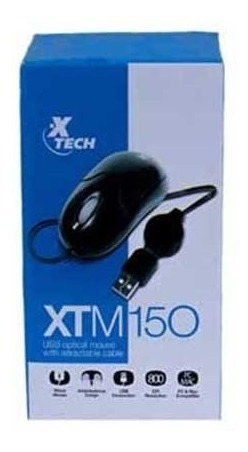 Mouse Xtech Mini Retractil Optical Mouse Usb 