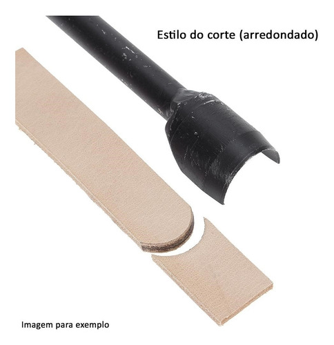 Imagem 2 de 3 de Faca U 35mm Para Couro - Bronc-steel 17678