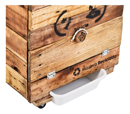 Compostera Madera Tricicla 60 L Patio/balcón Redcompostaje