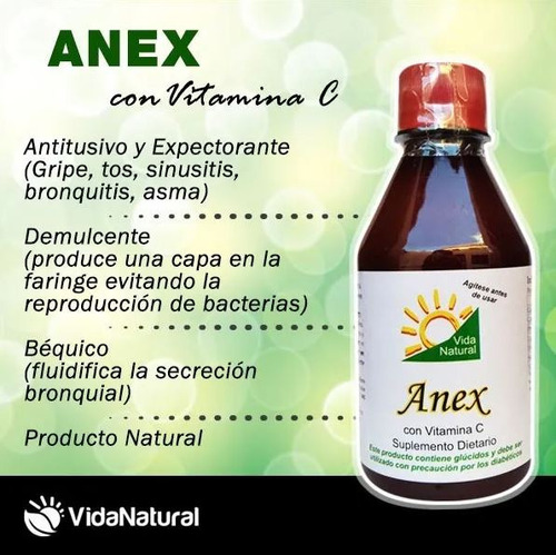 Anex Expectorante Fluidificante Natural Bronquitis Sinusitis Natural