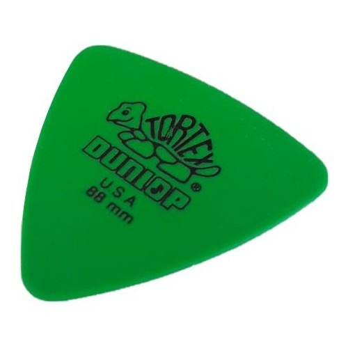 Palheta Tortex Triangles 0.88mm Verde Dunlop
