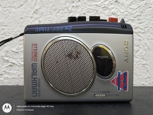 Grabadora De Voz Sony Walkman Tcs-30d Cassette No Funciona (Usado)
