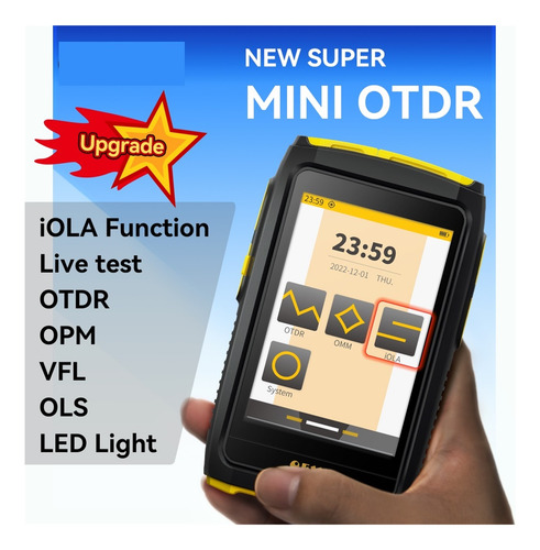 Mini Otdr Active Fiber Live Test, 1550nm 20db Reflectómetro