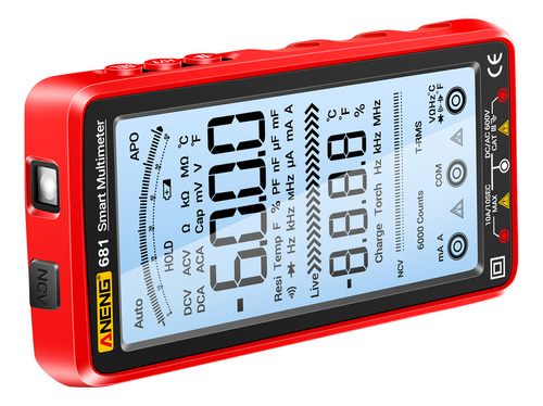 Multímetros De Resistencia Lcd Con Cuatro Voltajes Y Corrien