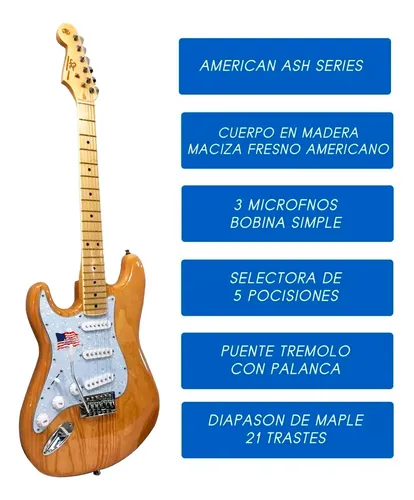 Guitarra Electrica Sx Stratocaster Ash Para Zurdo