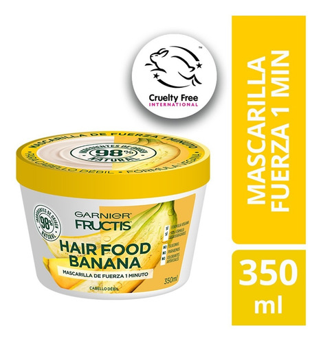 Mascarilla Natural Cabello Con Banana Hair Food Fructis