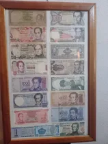 Comprar Espectacular Cuadro De Billetes Antiguos Venezolanos Unico