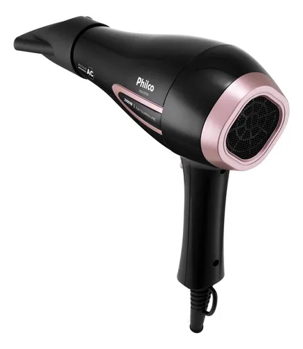 Secador De Cabelos Philco Psa3250 Íons Tourmaline 2100w Cor Preto