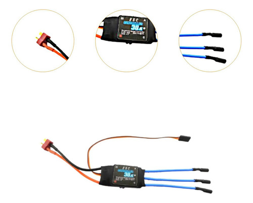 X Controlador De Motor Sin Escobillas Para, 30a Plátano T