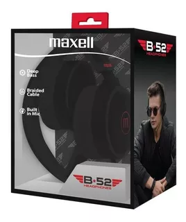 Audífonos Diadema Con Micrófono Maxell Hp - B52 Negro