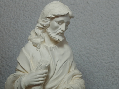 Figura Sagrada Familia Yeso Sin Esmaltar - Alto 30 Cm Crema (Usado)