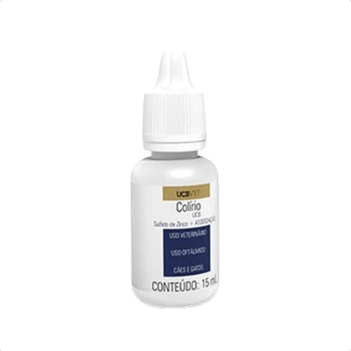 Kit 2 Colírio 15ml Cães Gatos Solução Oftalmológica Ucb Vet