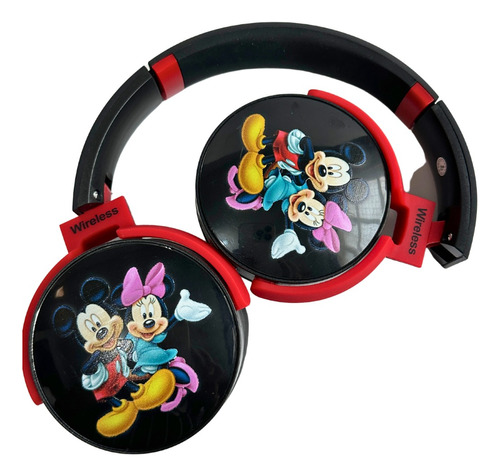 Audífono Auricular Diadema Inalámbrico Mickey Micky Con Mic